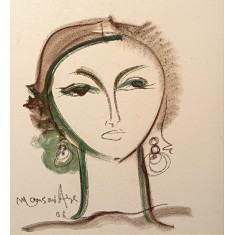 Mansur Aye, 16 x 18 Inch, Acrylic on Canvas, Figurative Painting, AC-MAY-017 Mansur Aye, 16 x 18 Inch, Acrylic on Canvas, Figurative Painting, AC-MAY-017